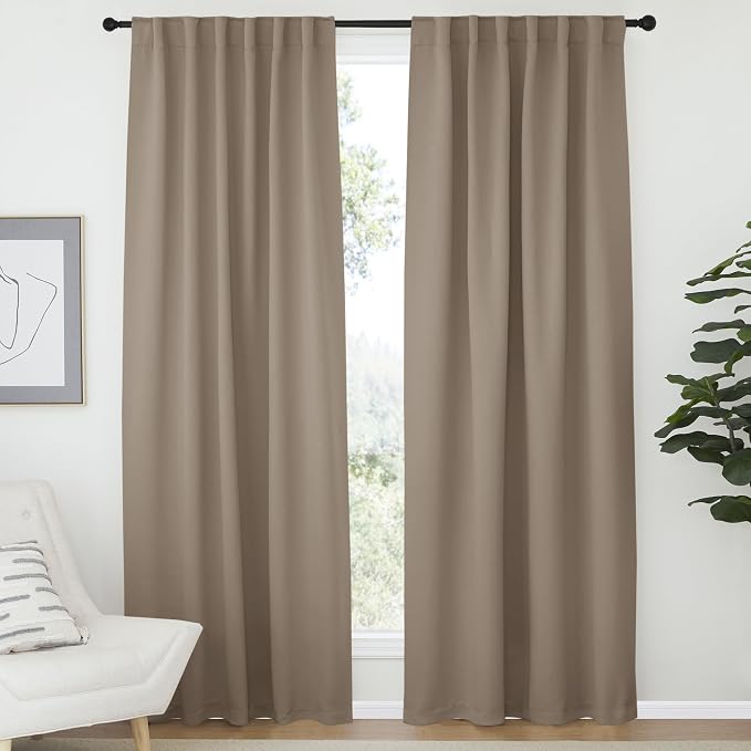 NICETOWN Bedroom Blackout Draperies and Window Treatment- 52 Width X 72 Length by NICETOWN