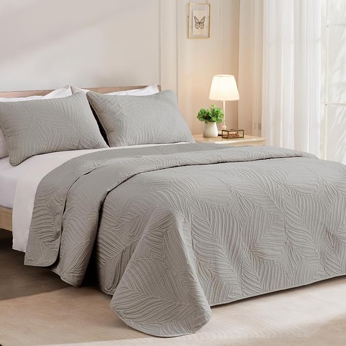 Exclusivo Mezcla California King Quilt Bedding Set, Microfiber Bedspreads | - Image 2