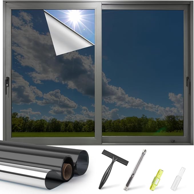 Kromapolis One Way Window Tint Film, 35.4″ x 78.7″ | Heat Control Anti UV by Kromapolis