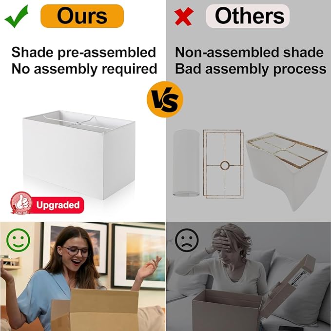 21" Touch Bedside lamps with 2 USB & AC Outlets, 3-Way Dimmable Bedside Table - Image 4