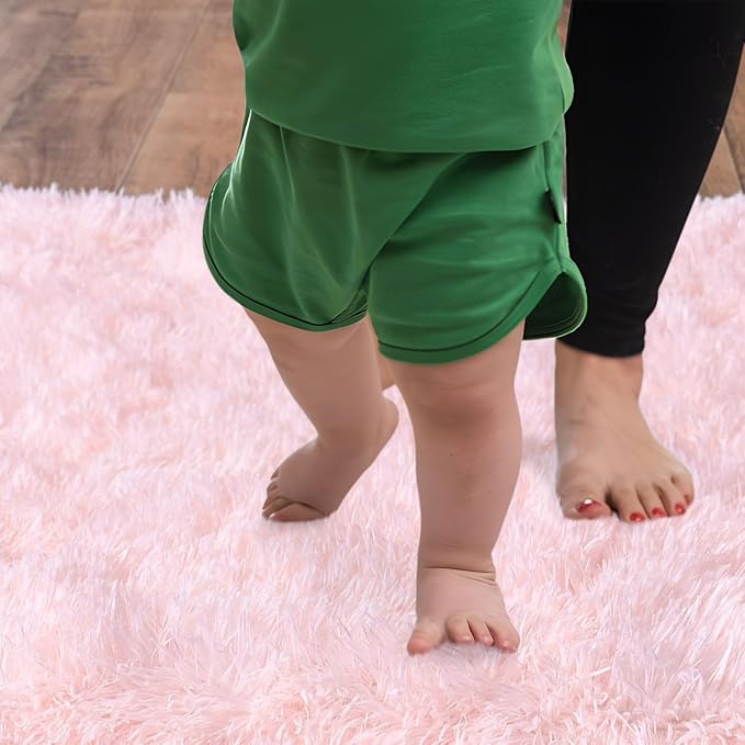 Soft Shag Runner Rugs for Girls Bedroom, 2x6 Pink Fluffy Throw Area Rug Non - Image 4