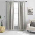 Light Grey Blackout Curtains for Bedroom -Thermal Insulated Window Treatment by DONREN