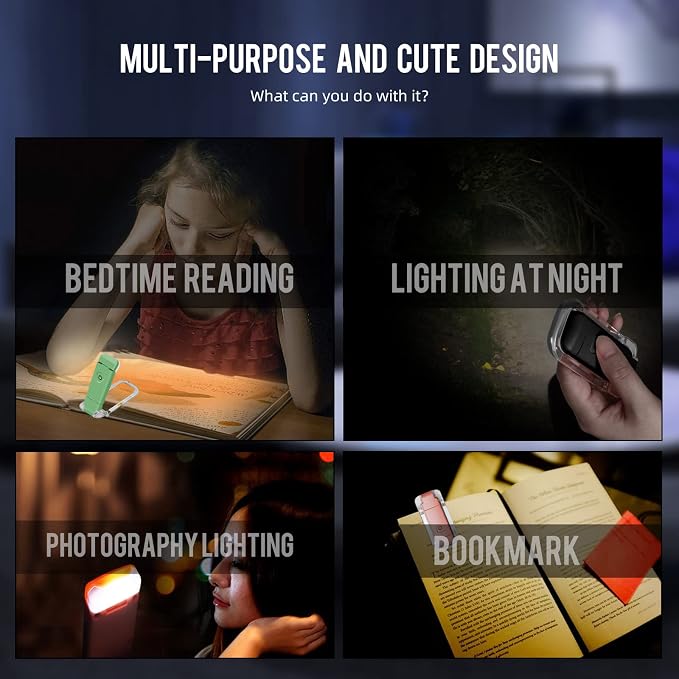 EGWASER Book Light for Reading in Bed, USB Rechargeable Clip on Book Lights - Image 4