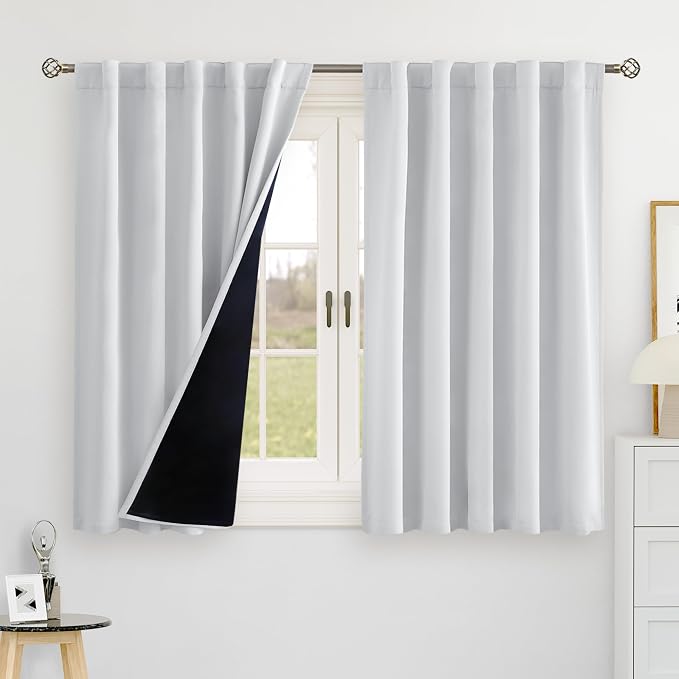BGment 100% Blackout Curtains 40 Inch Length by BGment