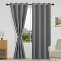 DWCN Grey Blackout Curtains 84 inch Length 2 Panels Set by DWCN