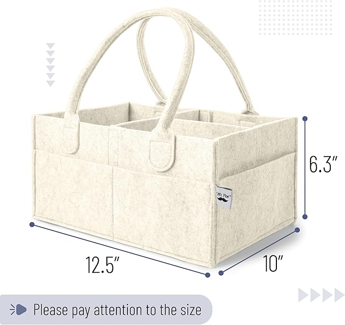 Mr. Pen- Baby Diaper Caddy Organizer, Medium | Nursery Storage Bin and Car - Image 2
