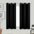 Black Out Curtains 45 Inch Long 2 Panels Burg by KOUFALL