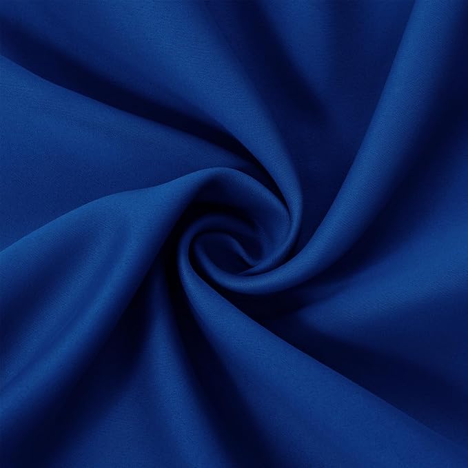 Blackout Curtains 52 x 95 inch/Royal Blue Curtains Set of 2 Panels/Thermal - Image 5