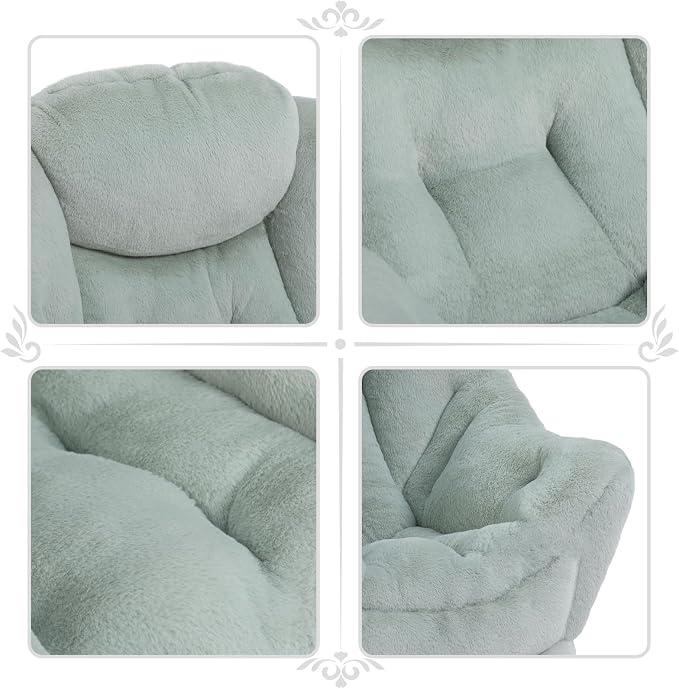 HollyHOME Lazy Chair with Foldable Ottoman, Accent Comfy Lounge Armchair and - Image 5