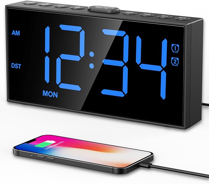 Digital Alarm Clock for Bedroom by PPLEE