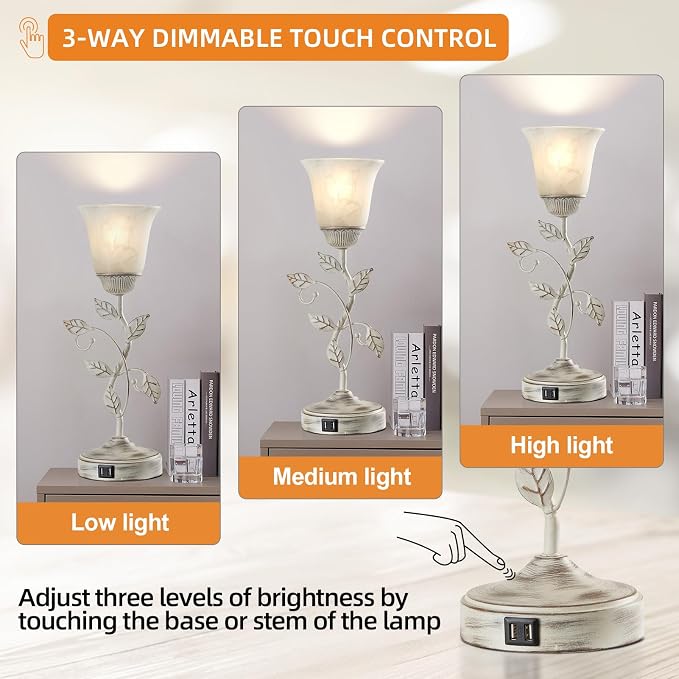 Rustic Touch Table Lamp for Bedroom - Image 3