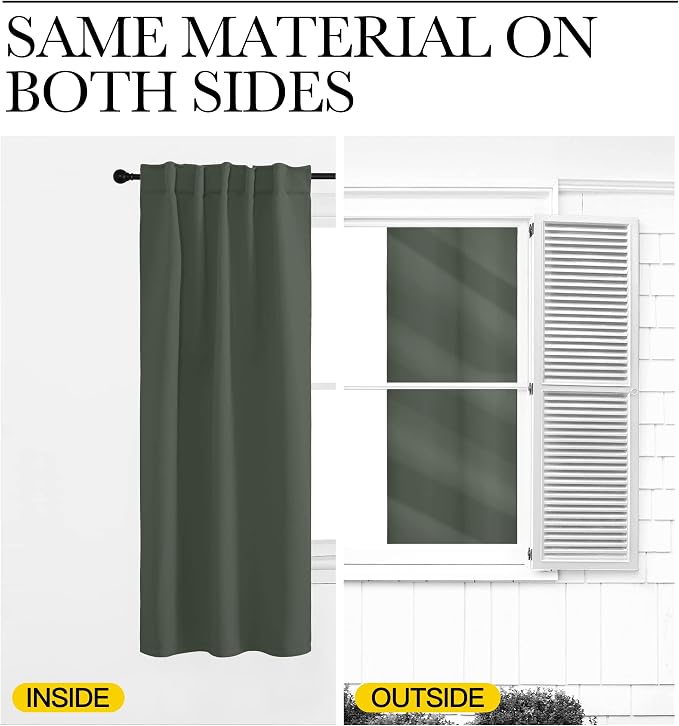 NICETOWN Bedroom Blackout Curtain Panels - Image 6