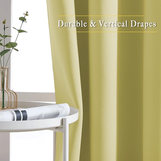 NICETOWN Bedroom Room Darkening Curtains 95 inch Length - Image 5