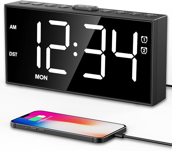 Digital Alarm Clock for Bedroom by PPLEE