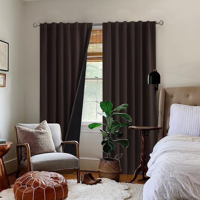 BGment Brown Full Blackout Curtains 84 Inches Long - Image 9