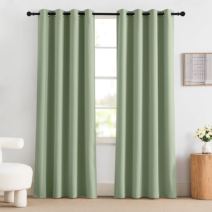 NICETOWN 100% Blackout Curtains 84 inch Long - Image 8