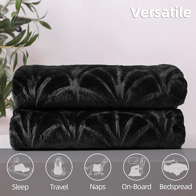 Whale Flotilla Soft Flannel Fleece King Size Bed Blanket, Plush Fluffy Bedspread - Image 7
