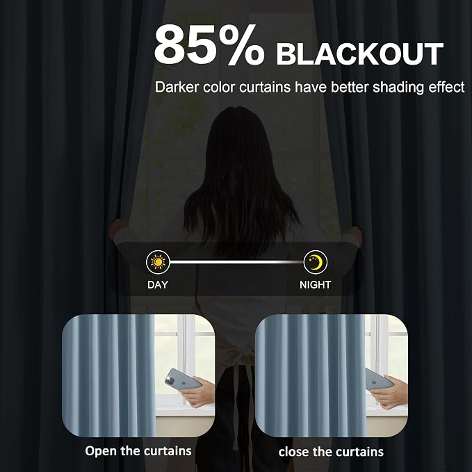 Pinch Pleated Patio Sliding Door Curtains 102 Inch Length - Image 3
