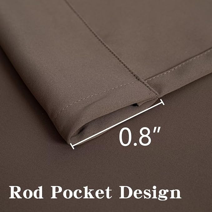 IGEMAEVE Blackout Curtains for Bedroom Grommet Khaki Custom | Bedroom | Living - Image 3