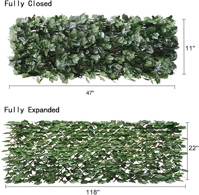 Expandable Faux Ivy Fence Privacy Screen - Image 2