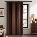 90 Inch Long Dark Brown Velvet Blackout Curtains Elegant Luxury Decorative by Unknown