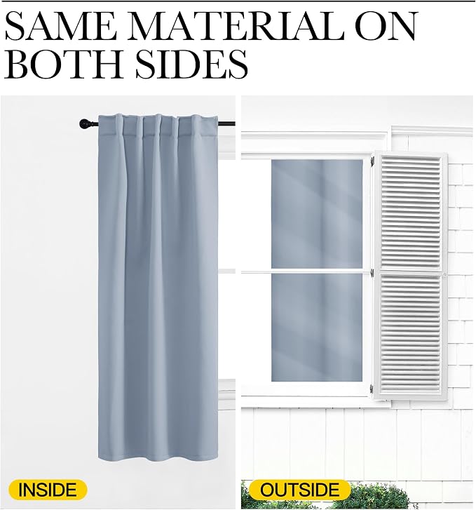NICETOWN Living Room Blackout Draperies Curtains - Image 6