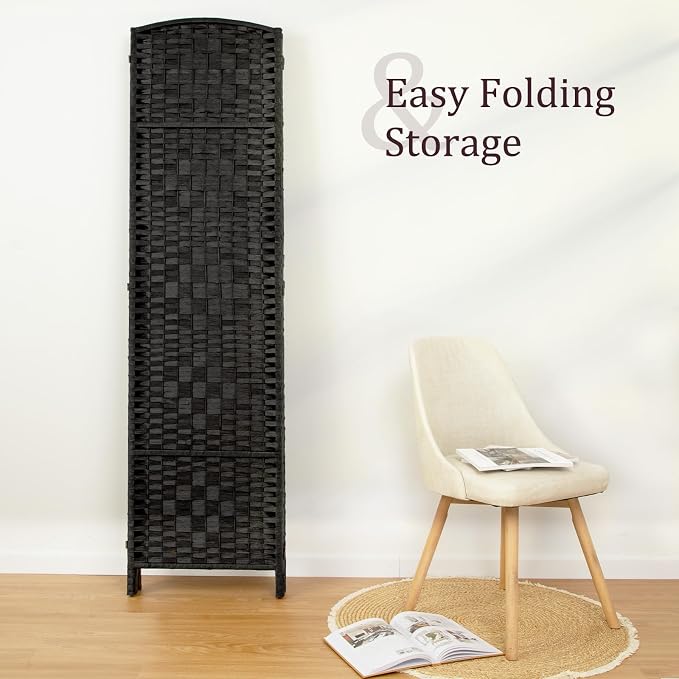 RHF Room Divider Panel, Partition Room Dividers, 6Panel Privacy Screen - Image 5