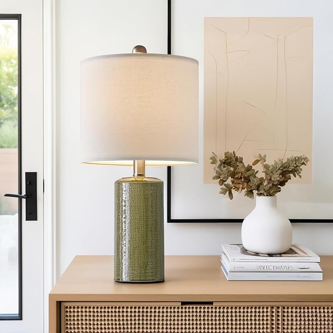 G-SAFAVA 20.25" Small Table Lamps Set of 2 Modern Ceramic Lamps - Image 4