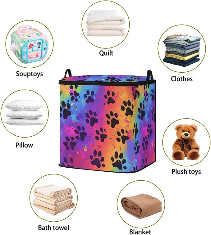 2pcs blanket storage bag for under bed, closet organizers 95L | quilt duvet - Image 2