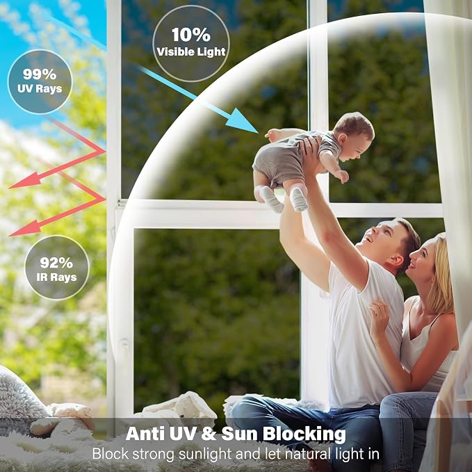 Kromapolis One Way Window Tint Film, 23.6″ x 157.4″ | Heat Control Anti UV - Image 3