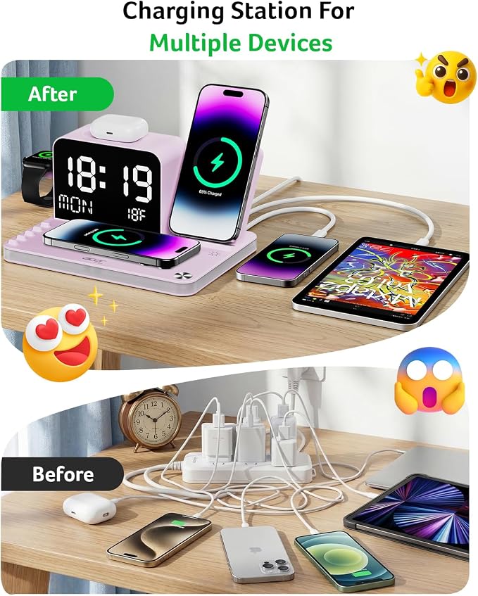 Acer 7-in-1 Wireless Charging Station - 30W Fast Wireless Charger - Image 4