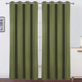 Blackout Curtains 66 x 84 inch/Olive Green Curtains Set of 2 Panels/Thermal by Lemomo