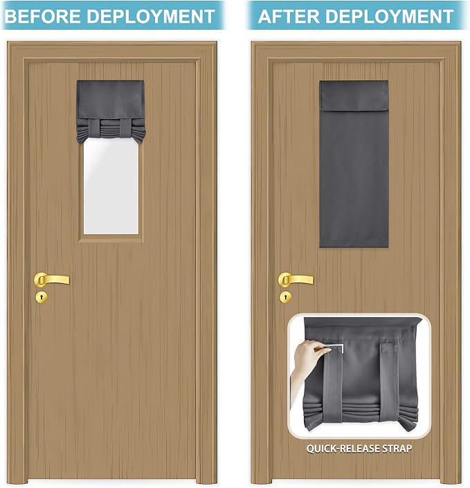 RYB HOME Front Door Window Covering Tie Up Small Sidelight Curtain Blackout | - Image 5