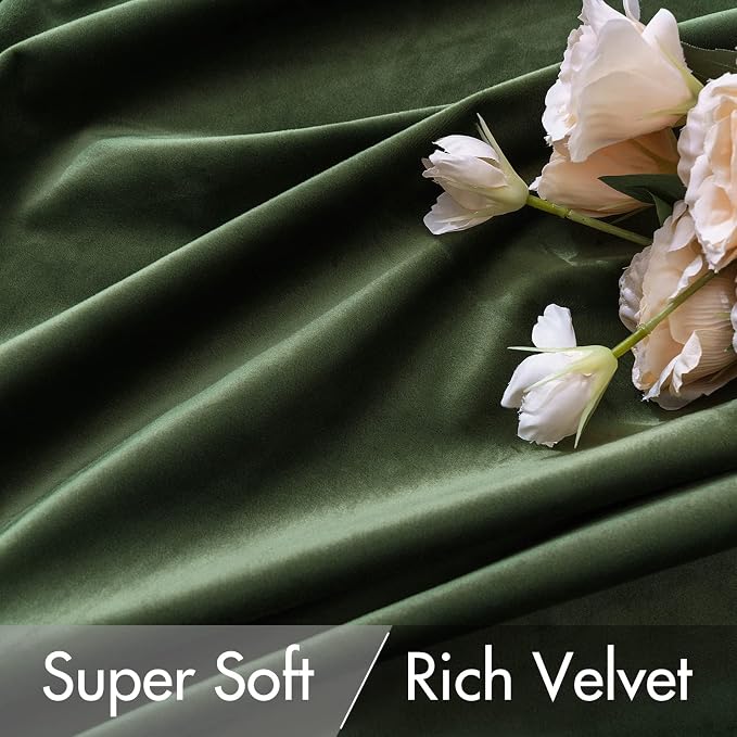 MIULEE Velvet Curtains 84 inches 2 Panels - Image 4
