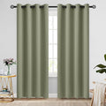COSVIYA Grommet Room Darkening Light Sage Curtains 84 inch Long by COSVIYA