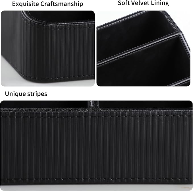 Small Remote Control Holder Bedside Nightstand Organizer Desk Caddy | 4 - Image 3