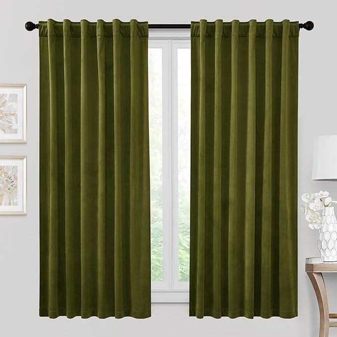 RYB HOME Velvet Room Darkening Curtains by RYBHOME