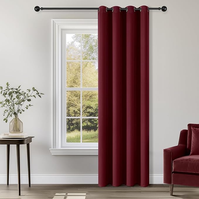 ChrisDowa Blackout Curtains for Bedroom 90 Inch Door Curtain, 1 Panel | 52W x by ChrisDowa