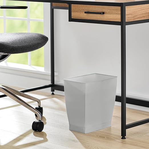 iDesign Small Plastic Bathroom Trash Can, - Image 5
