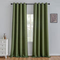 IGEMAEVE Blackout Curtains for Bedroom Grommets Olive Green 52" W x 108" L | by IGEMAEVE