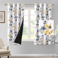 H.VERSAILTEX 100% Blackout Curtains 63 inch Length 2 Panels Set Cattleya Floral by HVERSAILTEX