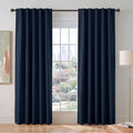 PONY DANCE Blackout 80 inch Length Curtains 2 Panels Set, Thermal Insulated by PONYDANCE