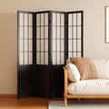 Room Divider, 66.9Inch Tall Japanese Shoji Style Folding Wood Screen by Svimi