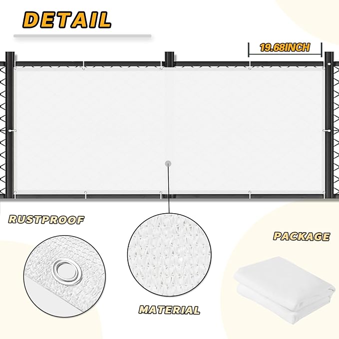LOVE STORY 2.5' x 5' Balcony Privacy Screen Cover - Image 5