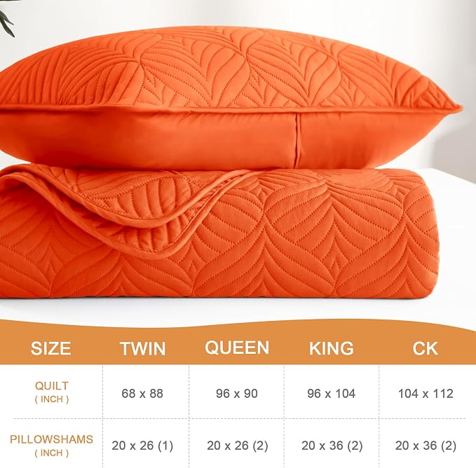Whale Flotilla Soft Cal King Quilt Bedding Set, Lightweight Bedspreads | Burnt - Image 4