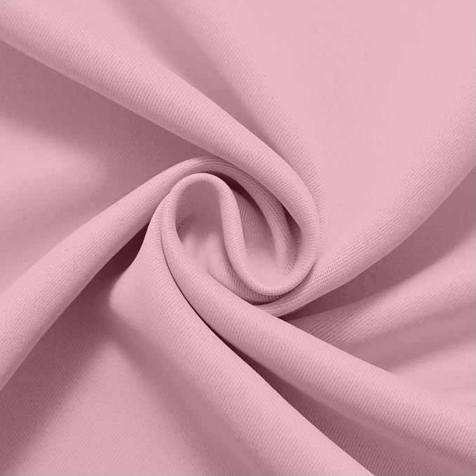 COSVIYA Grommet Room Darkening Pink Curtains 84 inch Long - Image 8