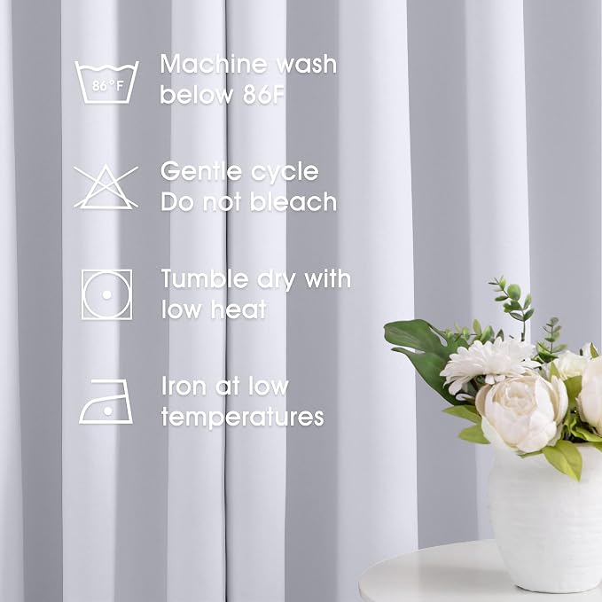 HOMEIDEAS Blackout Curtains | Room Darkening Soundproof Thermal Grommet Window - Image 6