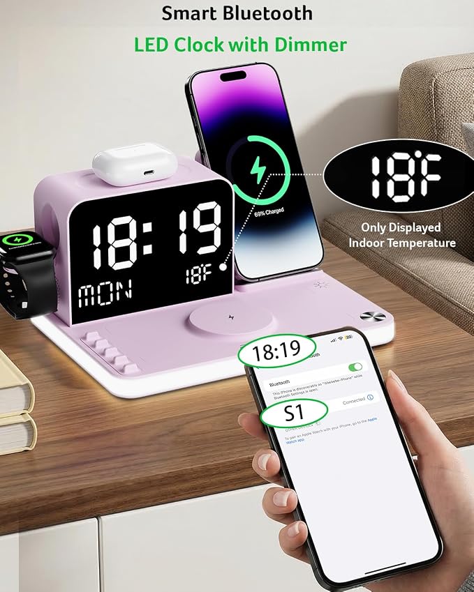 Acer 7-in-1 Wireless Charging Station - 30W Fast Wireless Charger - Image 6