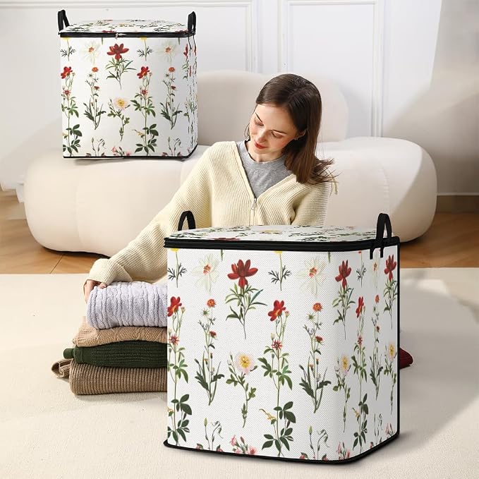 2pcs blanket storage bag for under bed, closet organizers 95L | clothing - Image 5