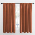 NICETOWN RV Blackout Curtains for Camper Windows, Burnt Orange, Short Blackout by NICETOWN